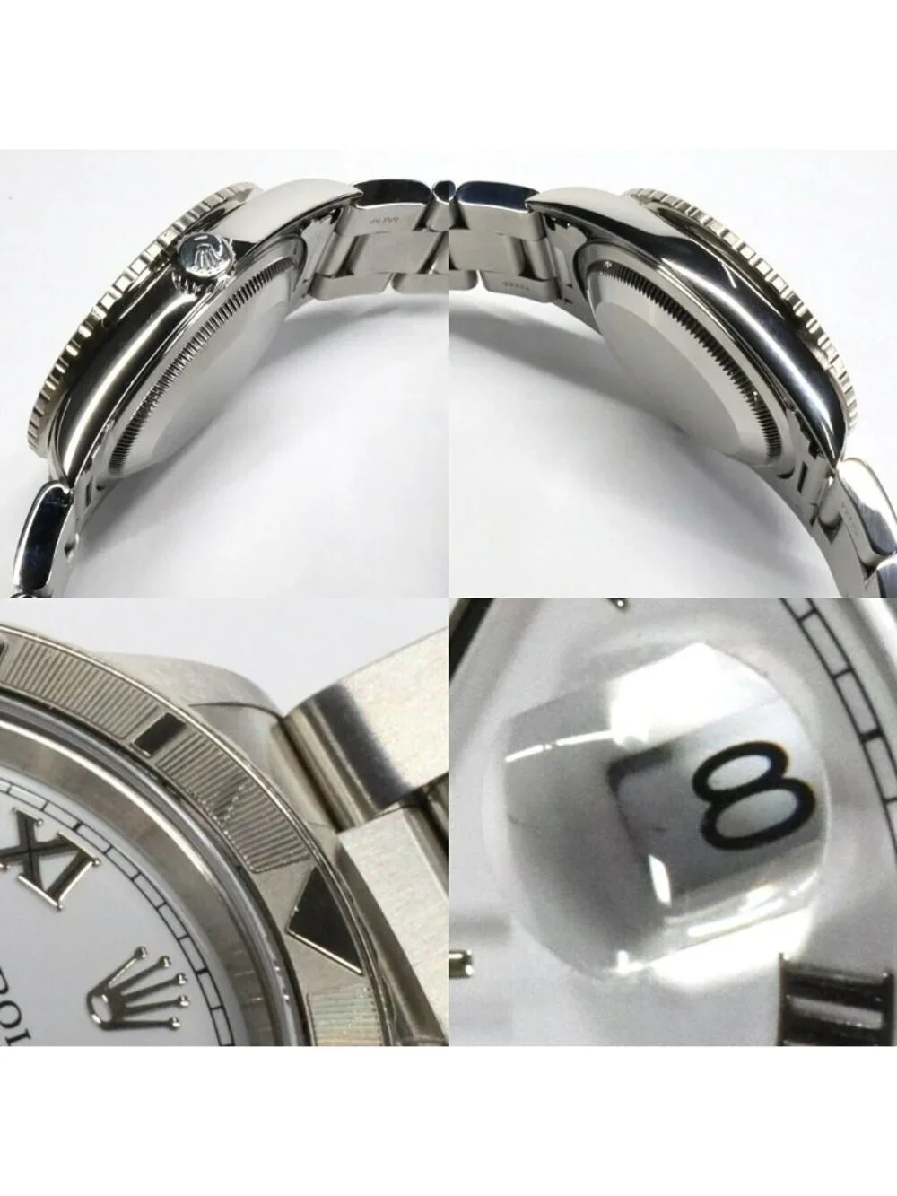 Rolex Datejust Thunderbird Number White Roman WG SS Automatic Winding Watch